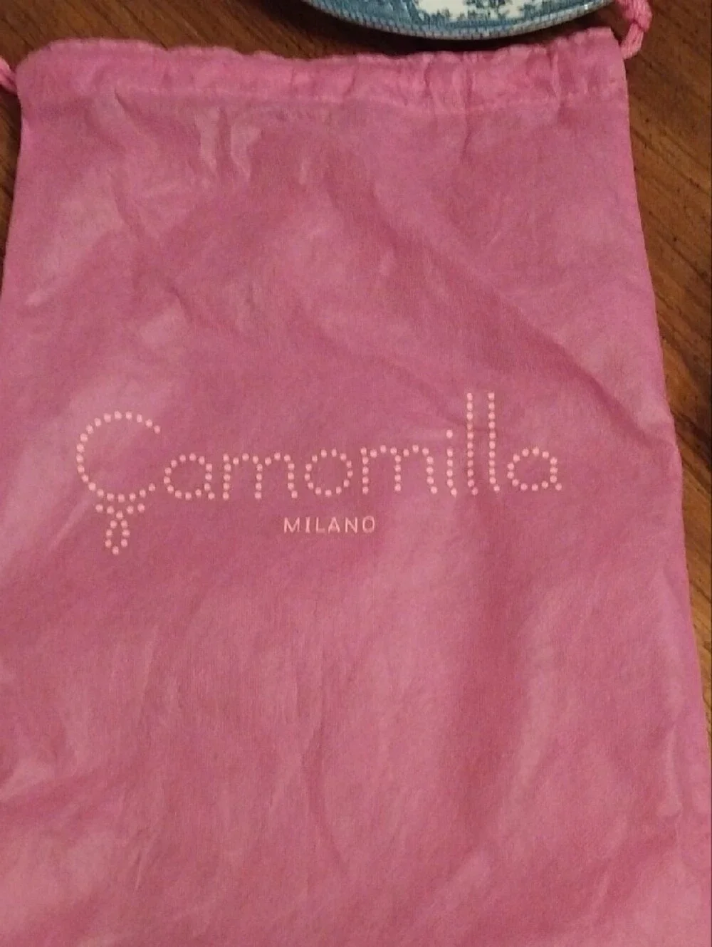 Camomilla MILANO Italy Brown With Polka Dot Floral Clutch
